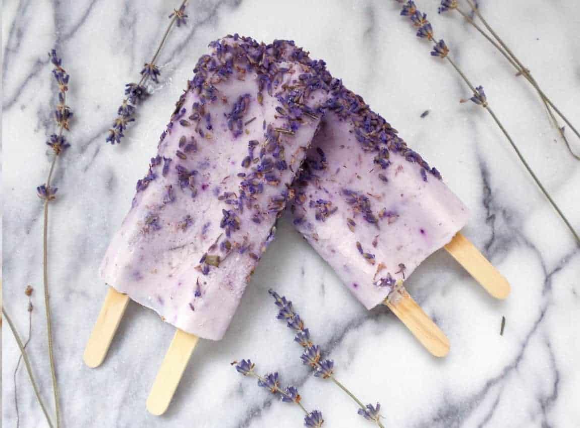 Lavender Yogurt Ice Pops