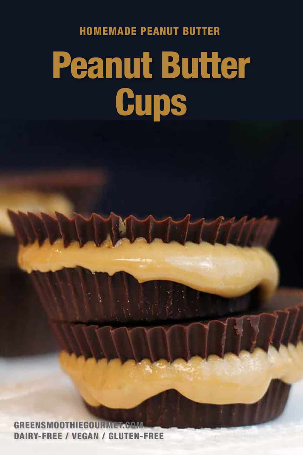 peanut butter cups stacked