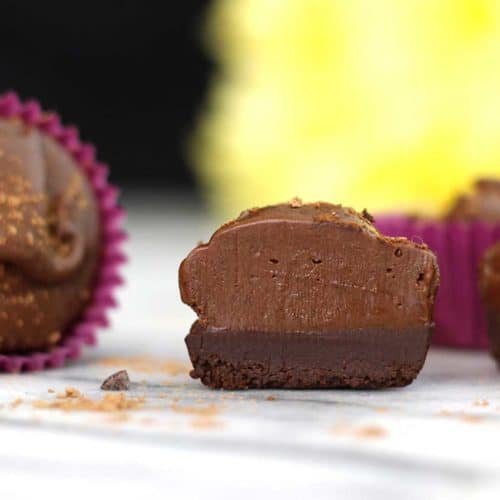 No Bake Chocolate Truffle Brownie Bites (vegan, dairy-free, GF, hormone-balancing)