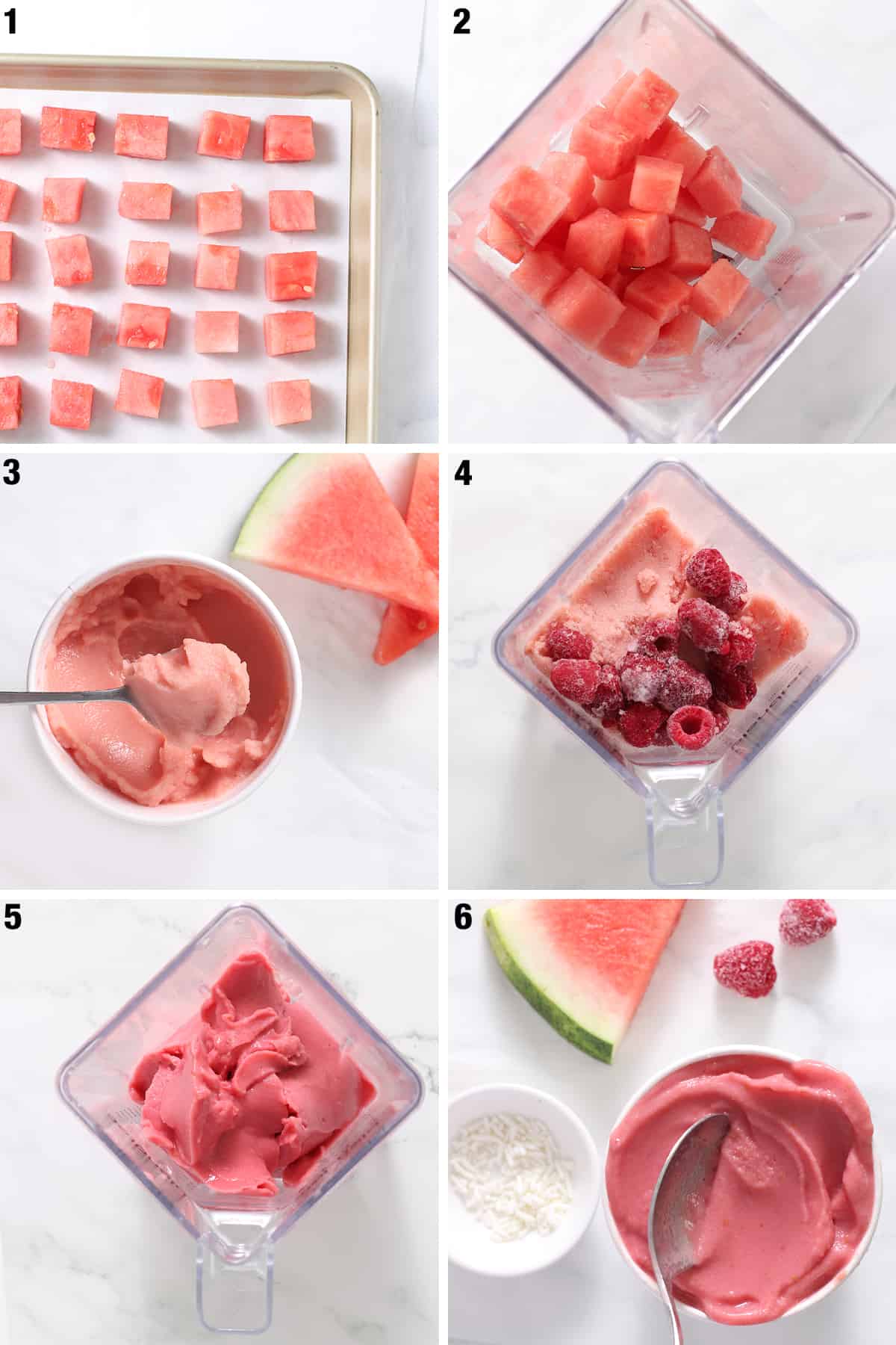 steps to make watermelon ice cream