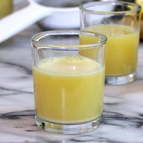 Ginger-Lemon Shots! Without a juicer! Just Blender - Sometimes there IS a quick fix!