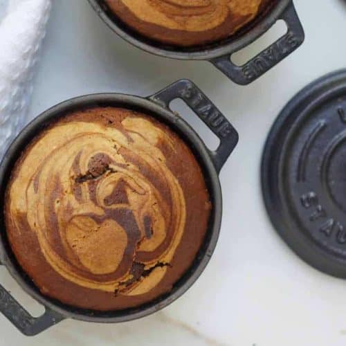 Marble Swirl Chocolate Personal Cake Pots