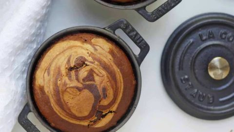 Marble Swirl Chocolate Personal Cake Pot