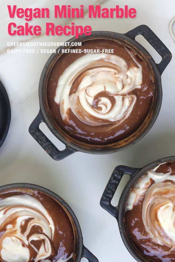 Mini Marble Cake Recipe | Green Smoothie Gourmet