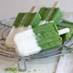 Green Coconut Cream Popsicles {tropical, weight-control}