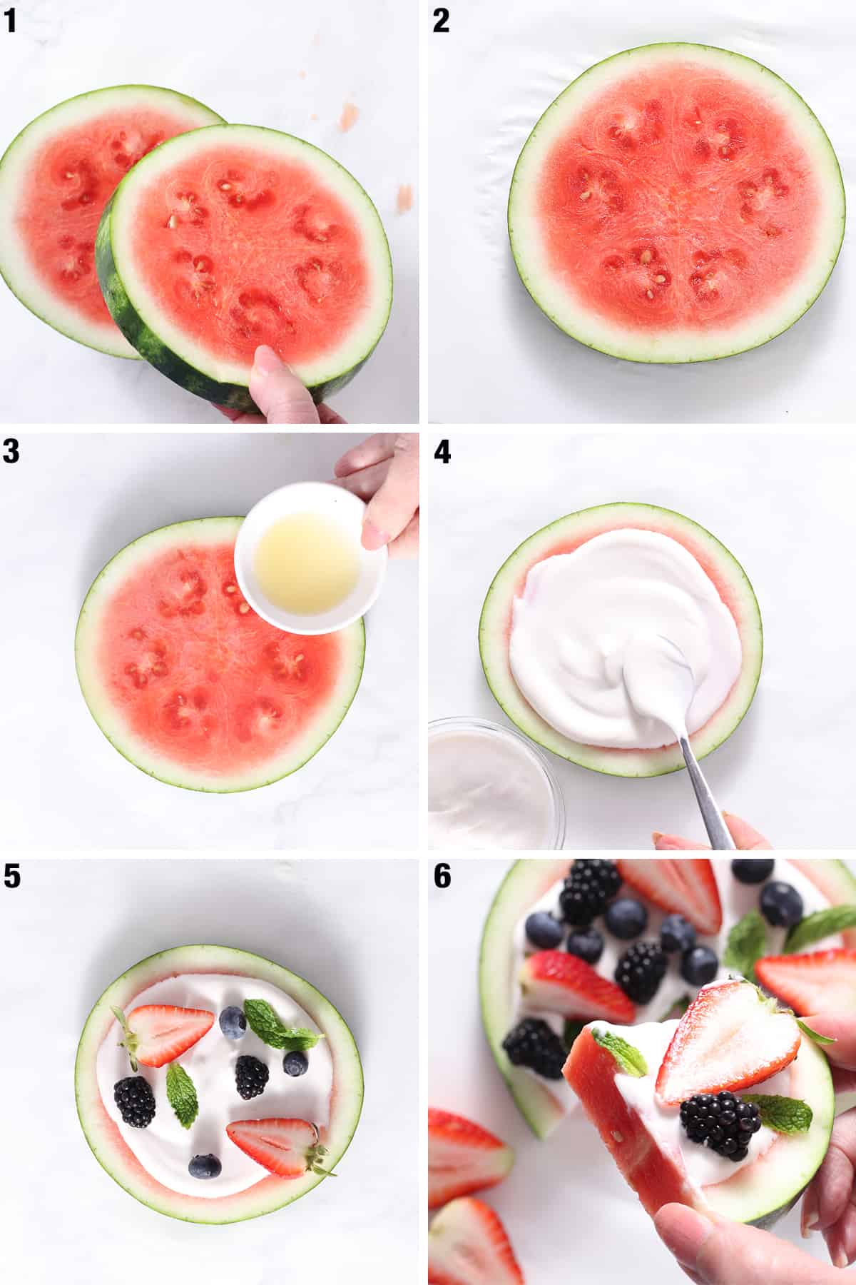 steps for watermelon pizza