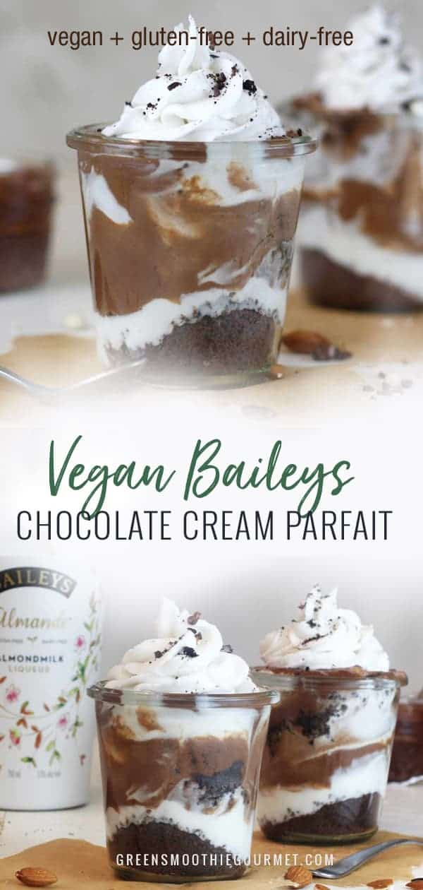 Vegan Baileys Chocolate Cream Parfaits