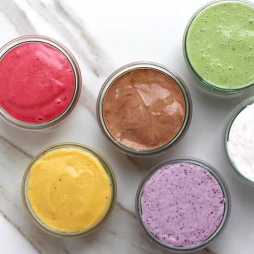 Six 2-Ingredient Healthy Breakfast Smoothies