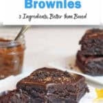 walnut brownies, 3 ingredients.