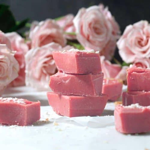 "Pink" White Vegan Chocolate {3-Ingredients}