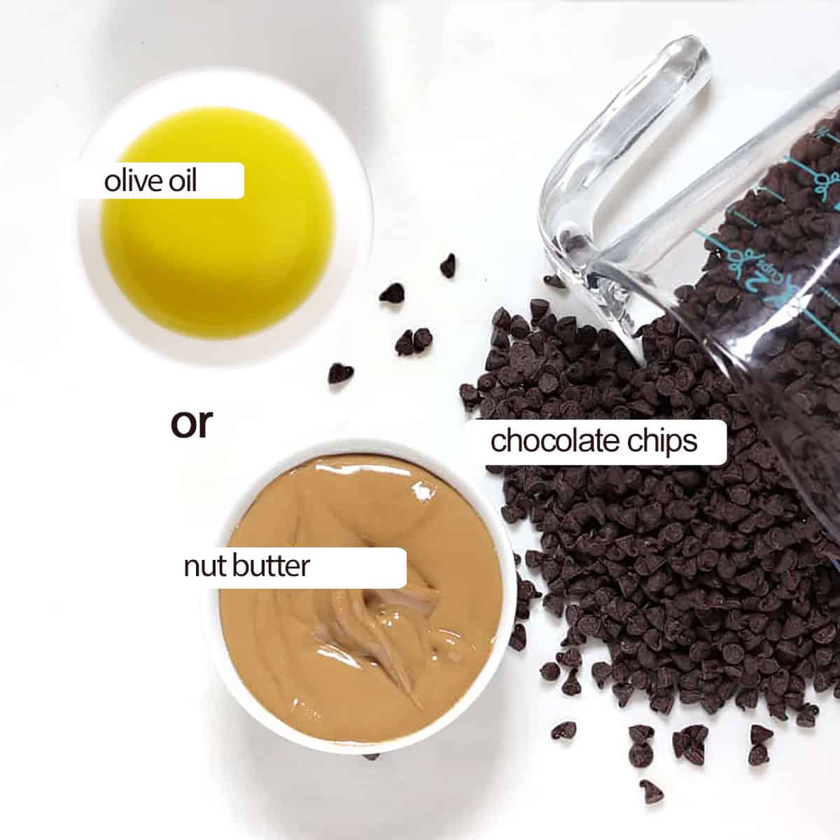 ingredients for chocolate bark