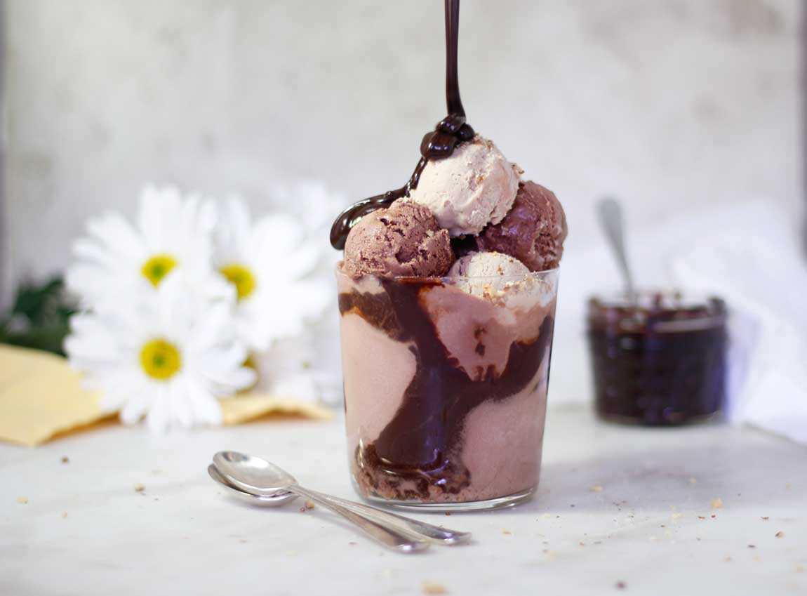Blender Chocolate Ice Cream - (vegan, banana-free, dairy-free)