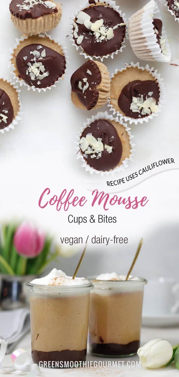 Coffee Cauliflower Mousse Cups