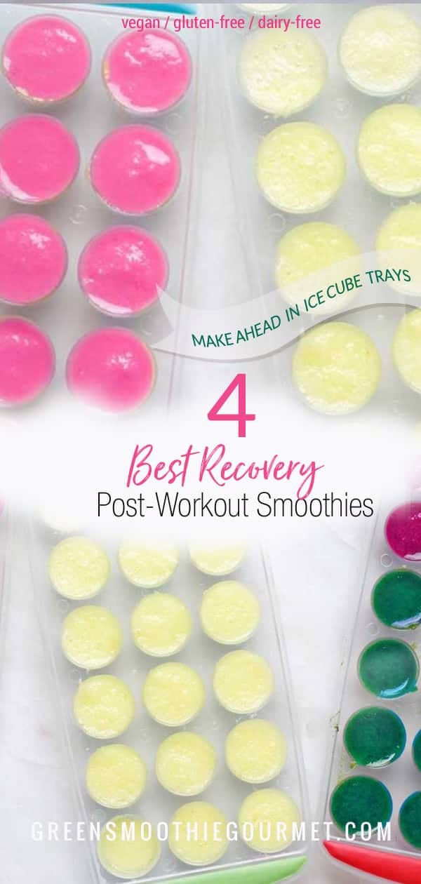 4 Best Post-Workout Smoothies (Make-ahead In Ice Cube Trays)