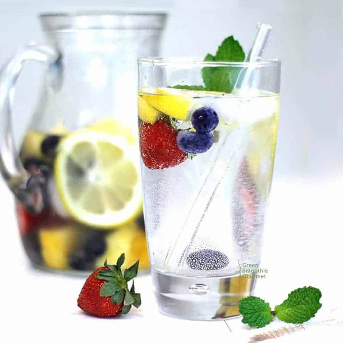 sparkling fruit water.