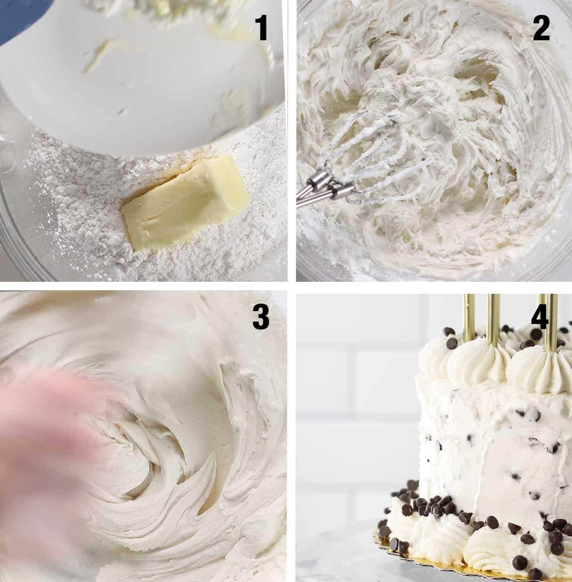 steps to make vegan buttercream frosting
