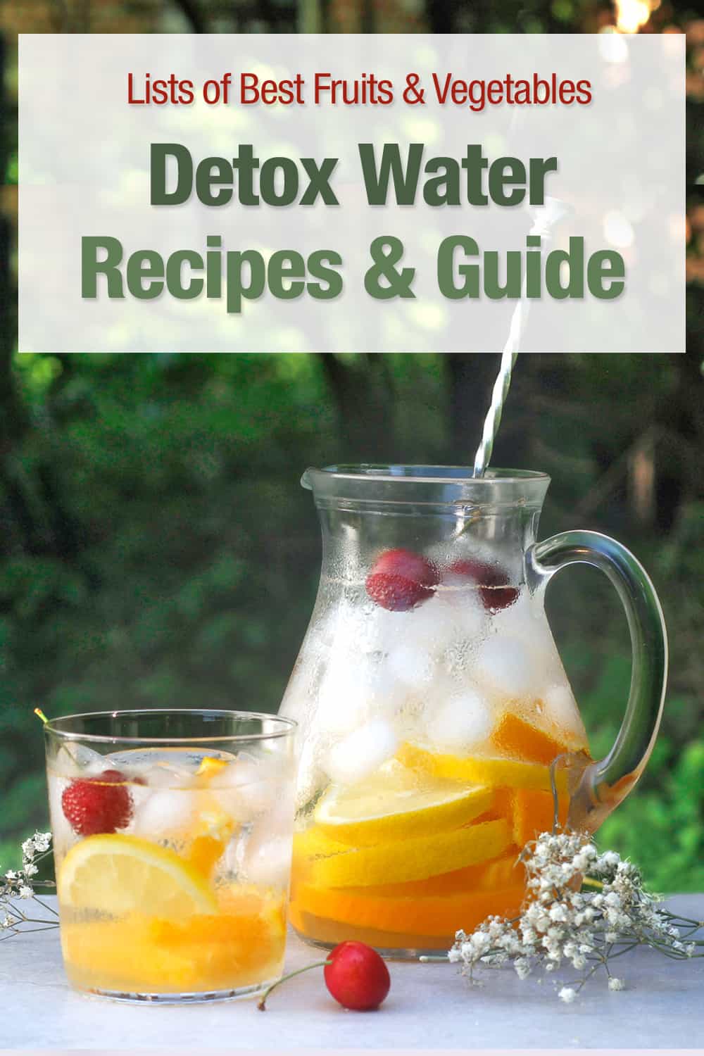 detox water recipes & guide