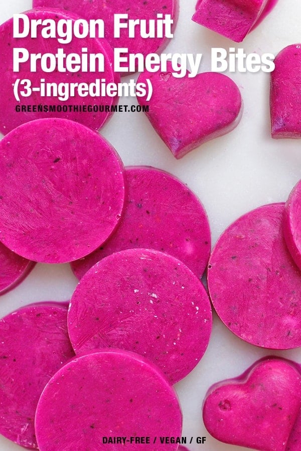 Pink protein wafers on a white marble board.
