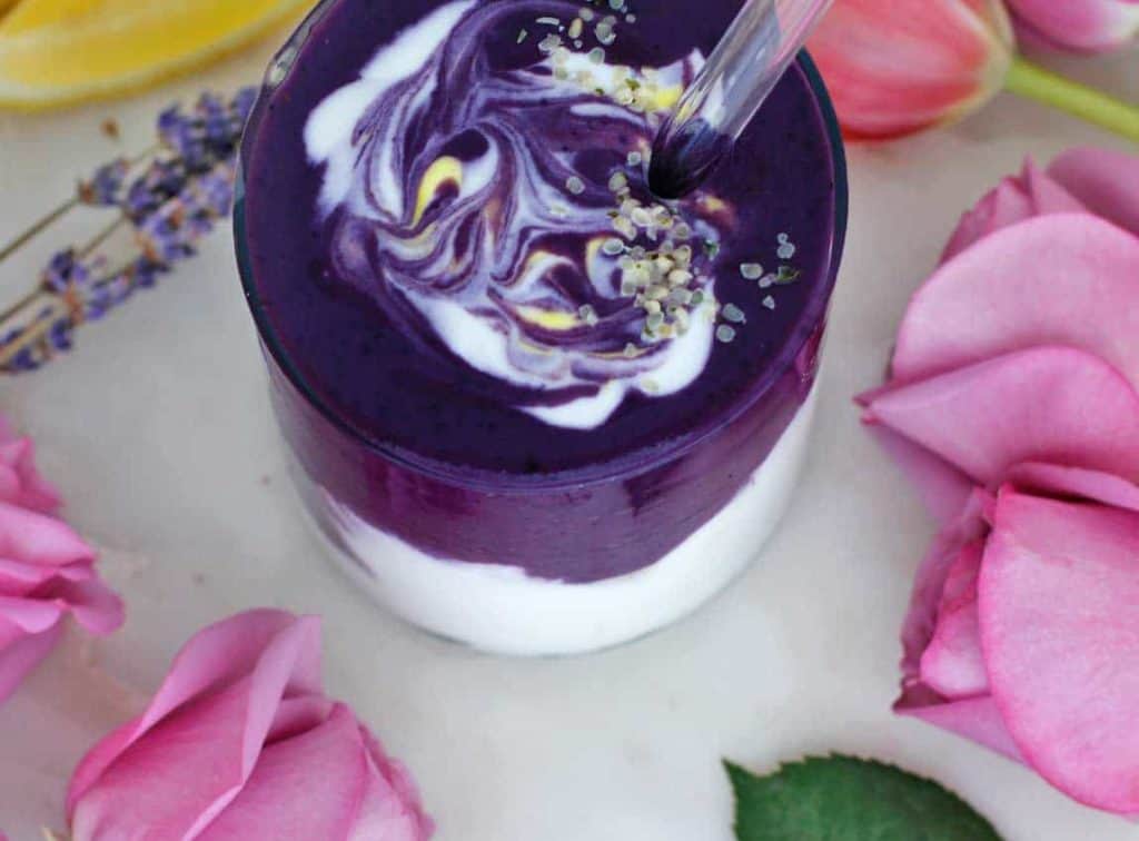 Lavender Purple Sweet Potato Anti-Stress Smoothie