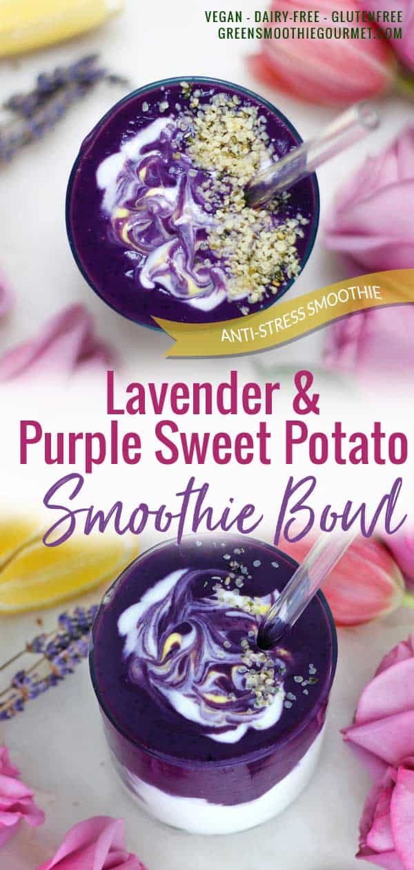 Lavender Purple Sweet Potato Anti-Stress Smoothie