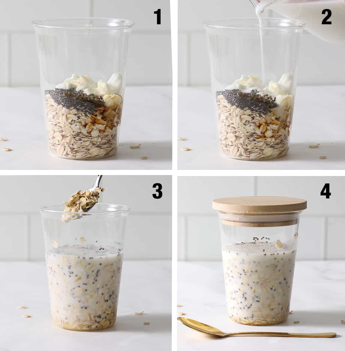 steps to make overnight breakfast oats