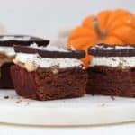 Pumpkin Chocolate Nut Butter Brownie Cakes (vegan, dairy-free, gluten-free, oil-free)
