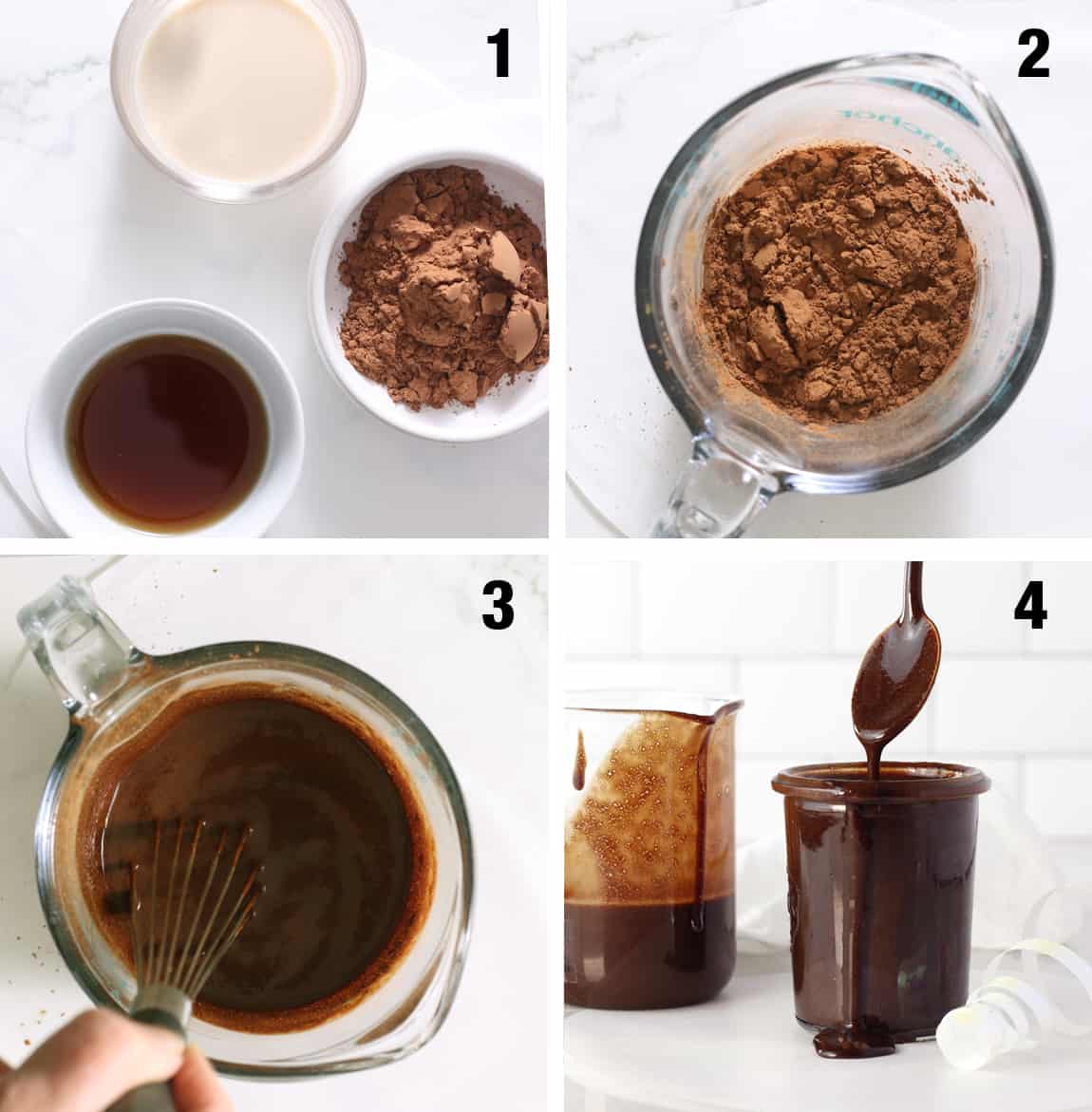 steps to make chocolate sauce recipe