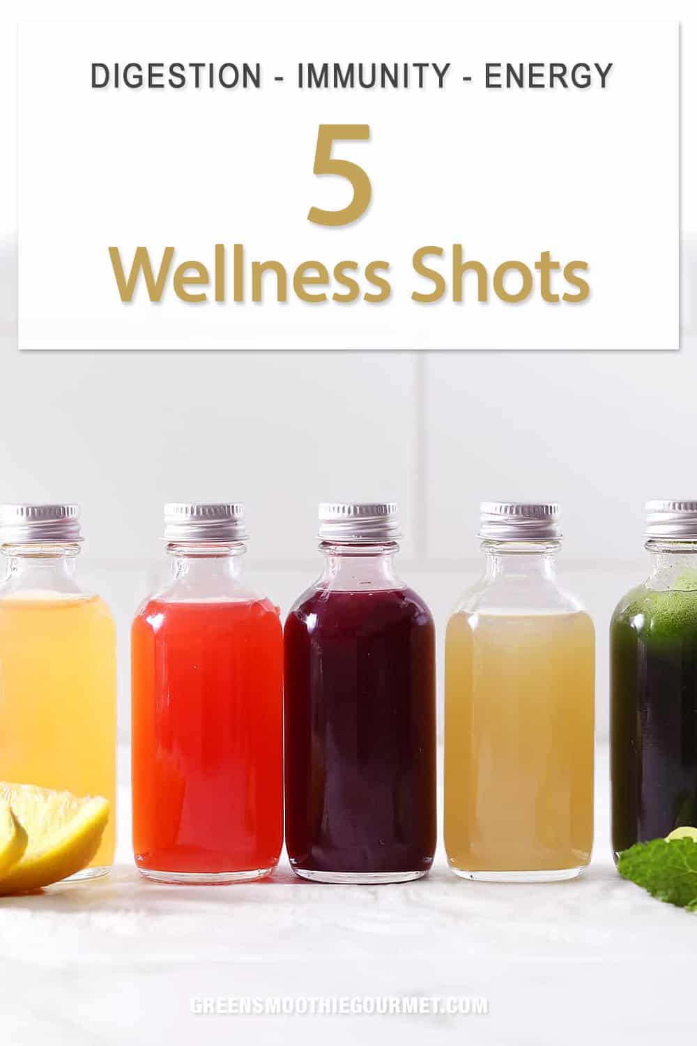 5 Wellness Shots for Immunity, Gut Health, Fight Inflammation Green