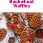 chocolate buckwheat waffles.