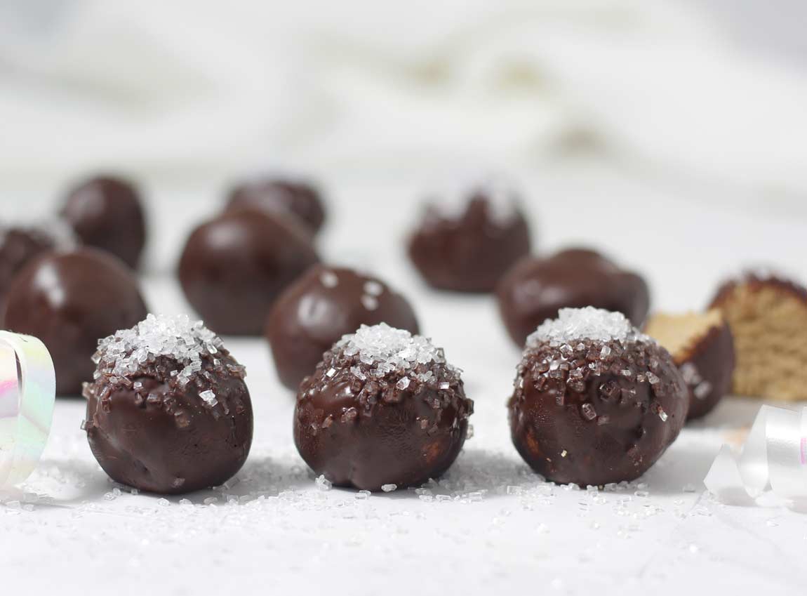 Chocolate Sugar Cookie Truffles