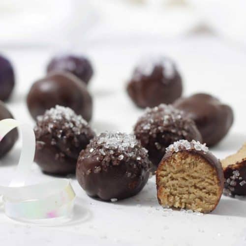 Chocolate Sugar Cookie Truffles