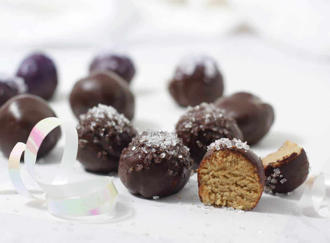 Chocolate Sugar Cookie Truffles