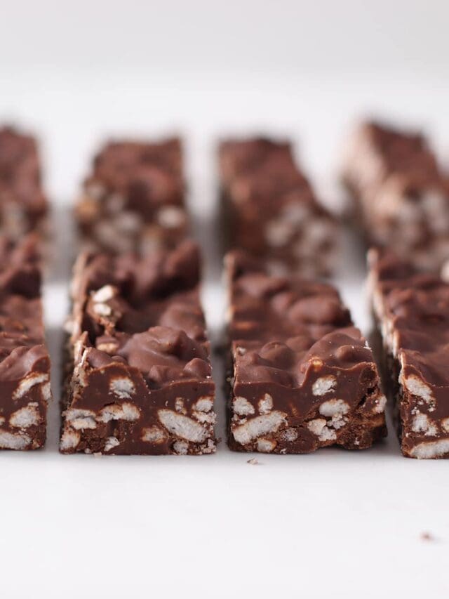 Puffed Rice Chocolate Crunch Bars