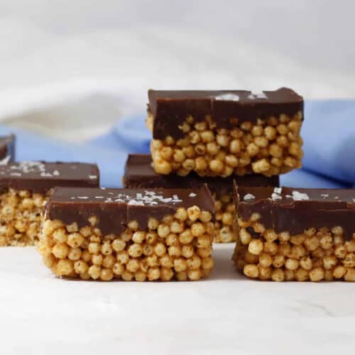 Chocolate Puffed Quinoa Bars | Green Smoothie Gourmet