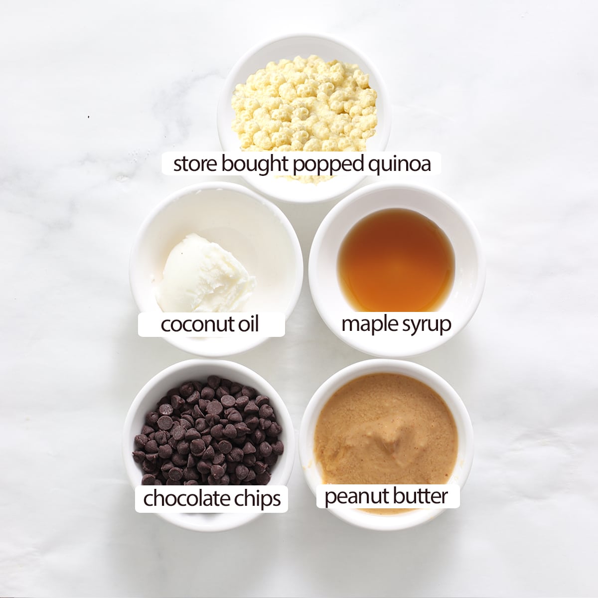 quinoa bars ingredients.