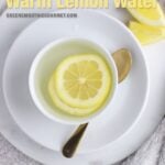 Benefits of Lemon water : warm lemon water in mug