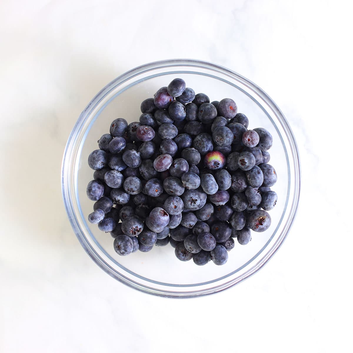blueberries in a bowl.