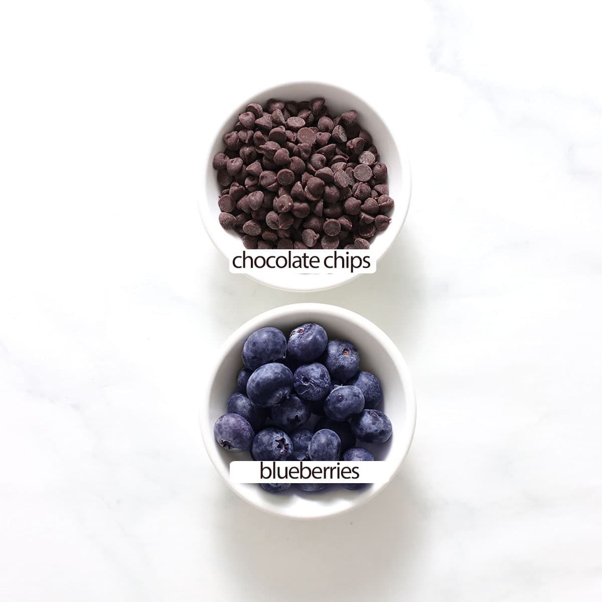 ingredients for chocolate covered blueberries.