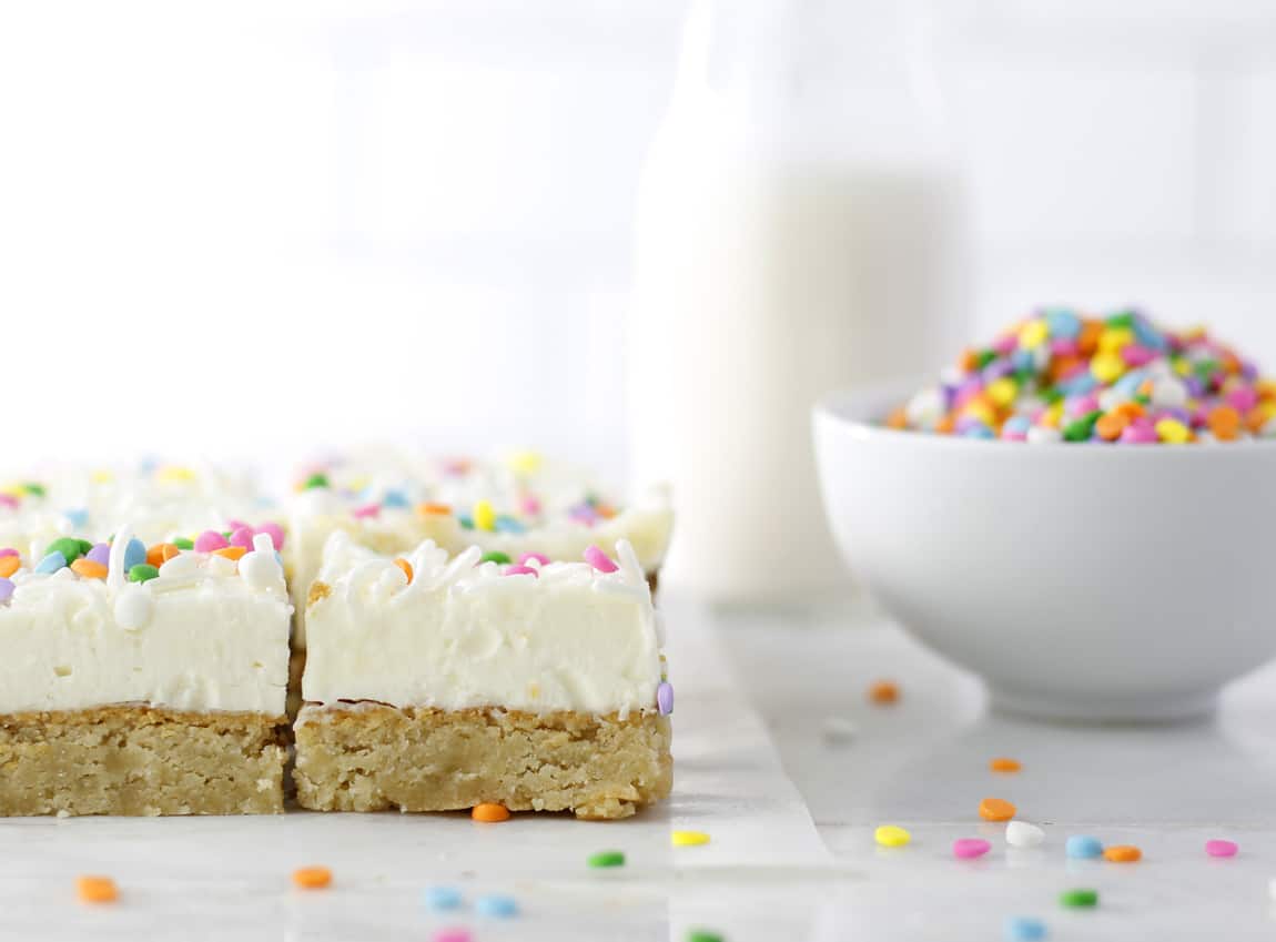 Sugar Cookie Bars with a bite.