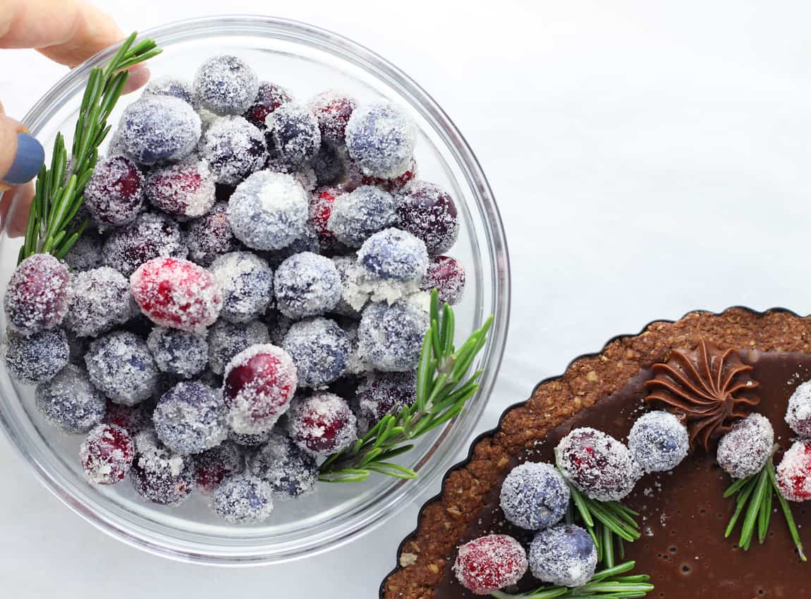 Sugared Cranberries | Sugared Blueberries