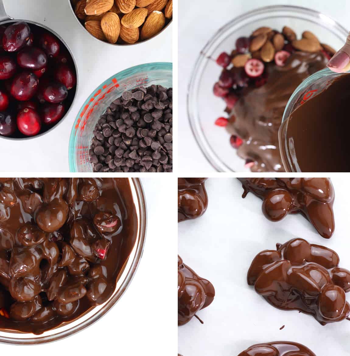 Cranberry Chocolate Almond Clusters