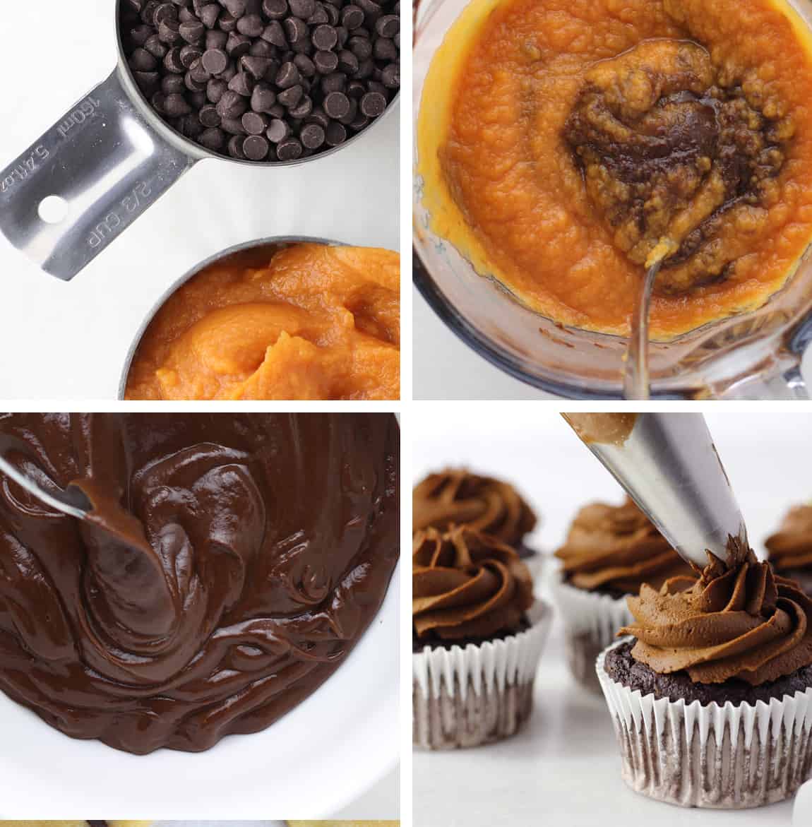 2-ingredient chocolate frosting with sweet potatoes