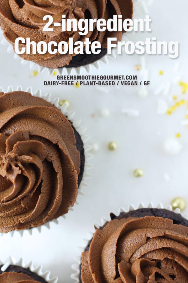 2-ingredient chocolate frosting
