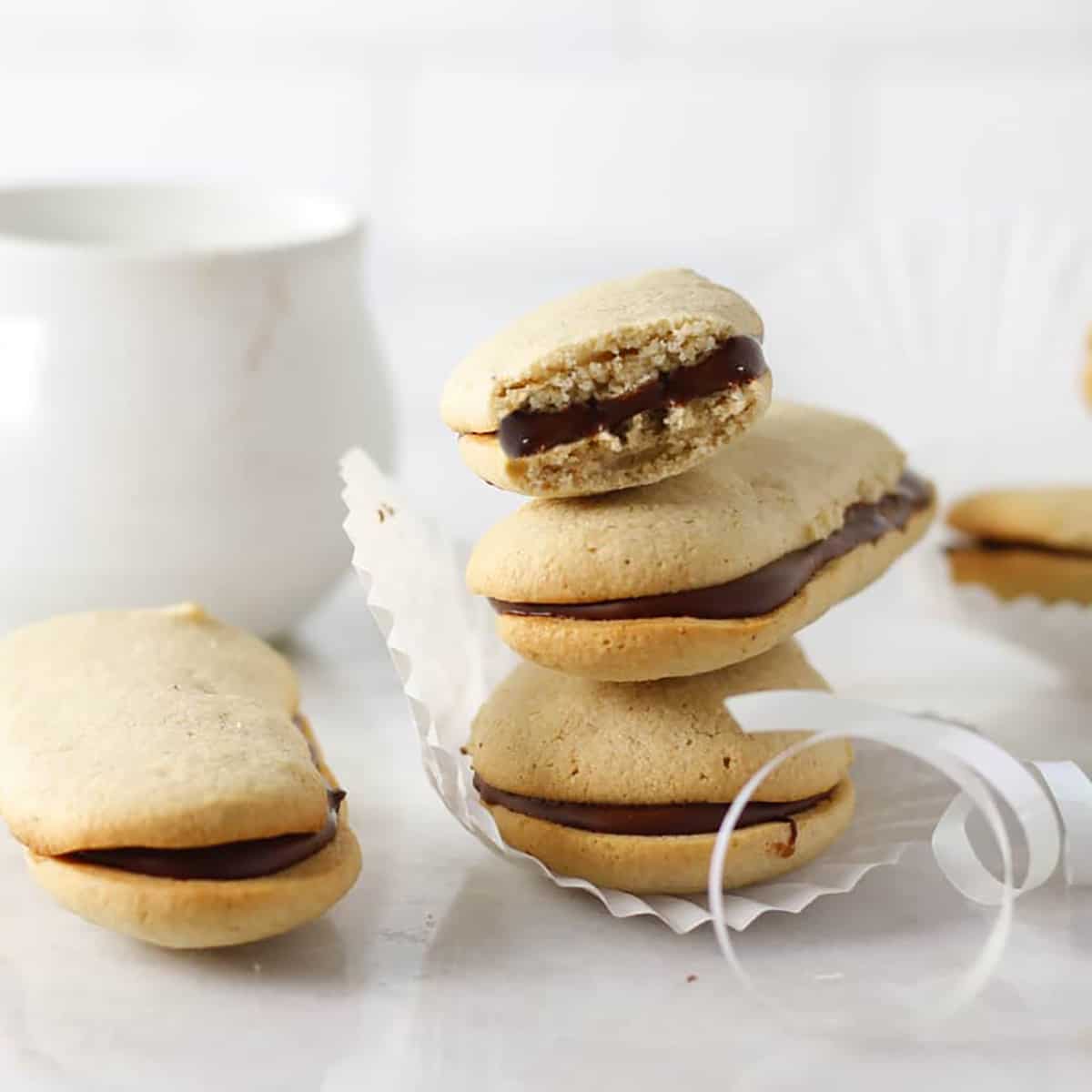 milano cookies in a stack.