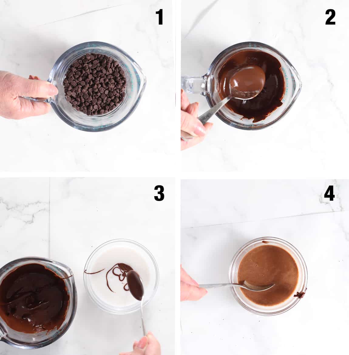 steps to make chocolate cream for popsicles