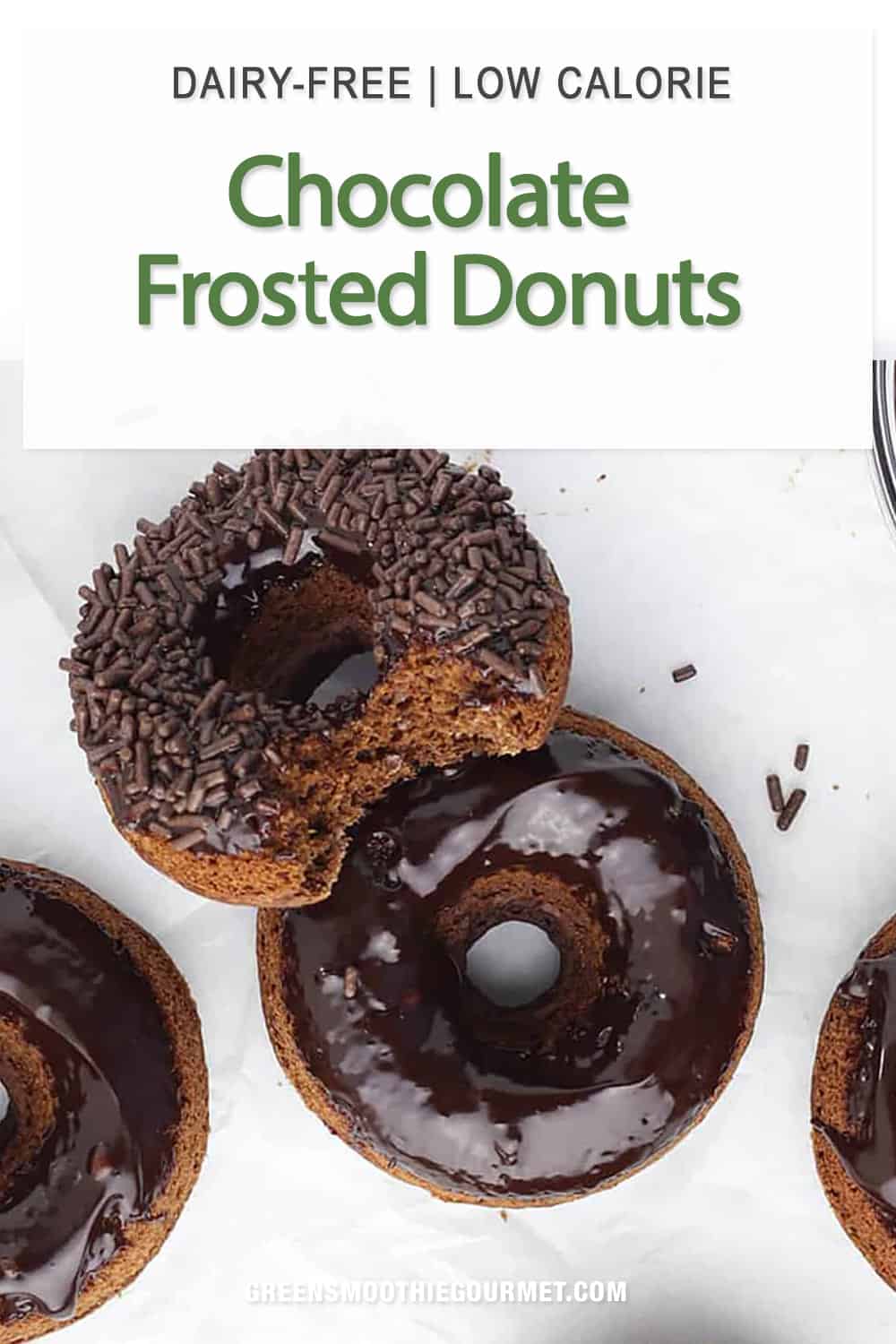 Chocolate Frosted Donuts with Sprinkles (low calorie)