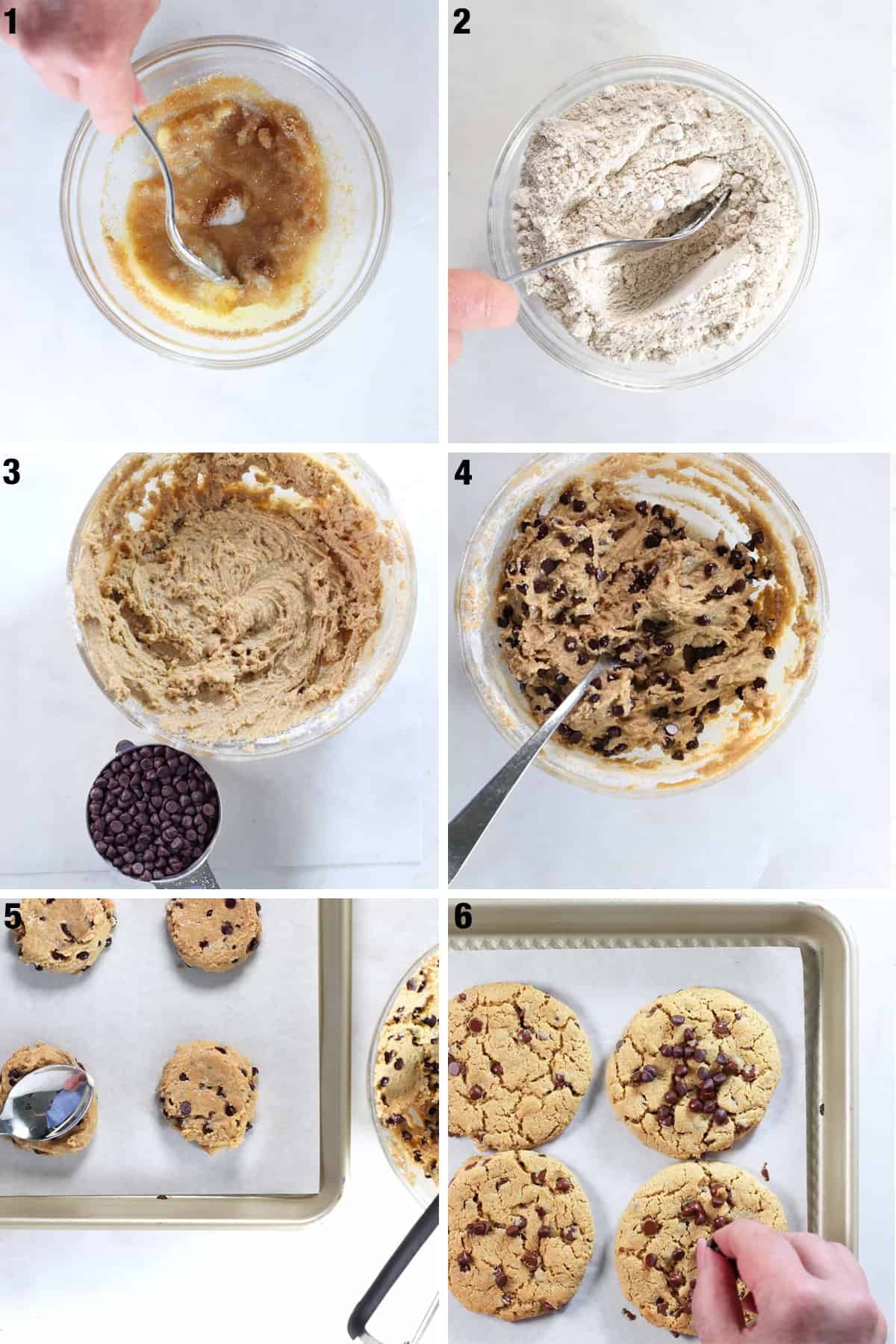 steps to make oatflour cookies