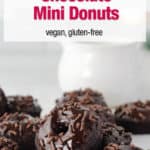 Healthy Chocolate Mini Donuts