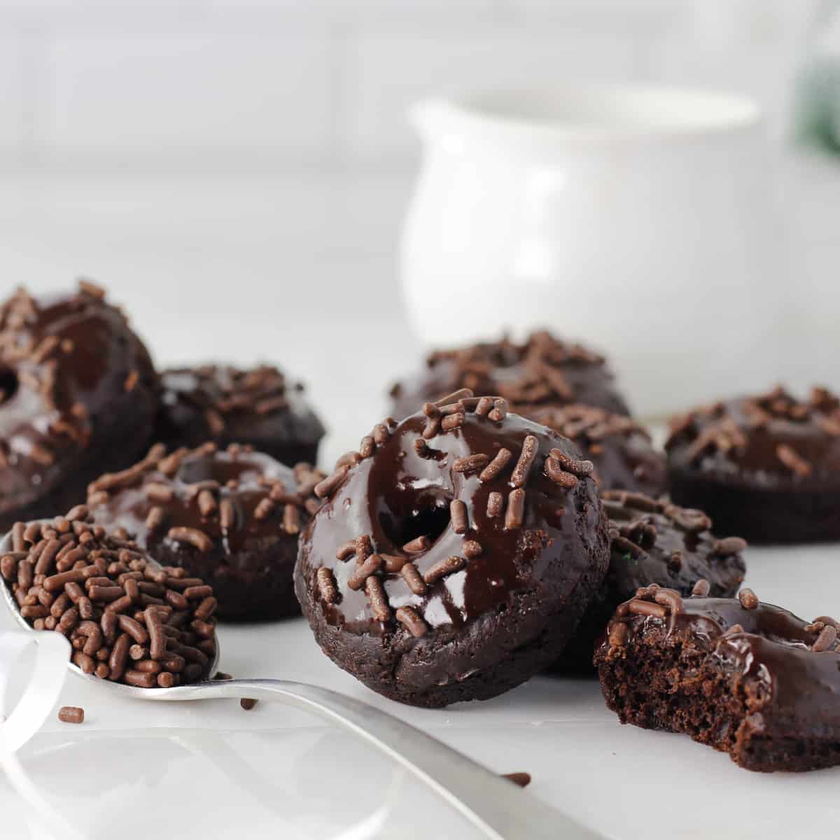 Healthy Chocolate Mini Donuts