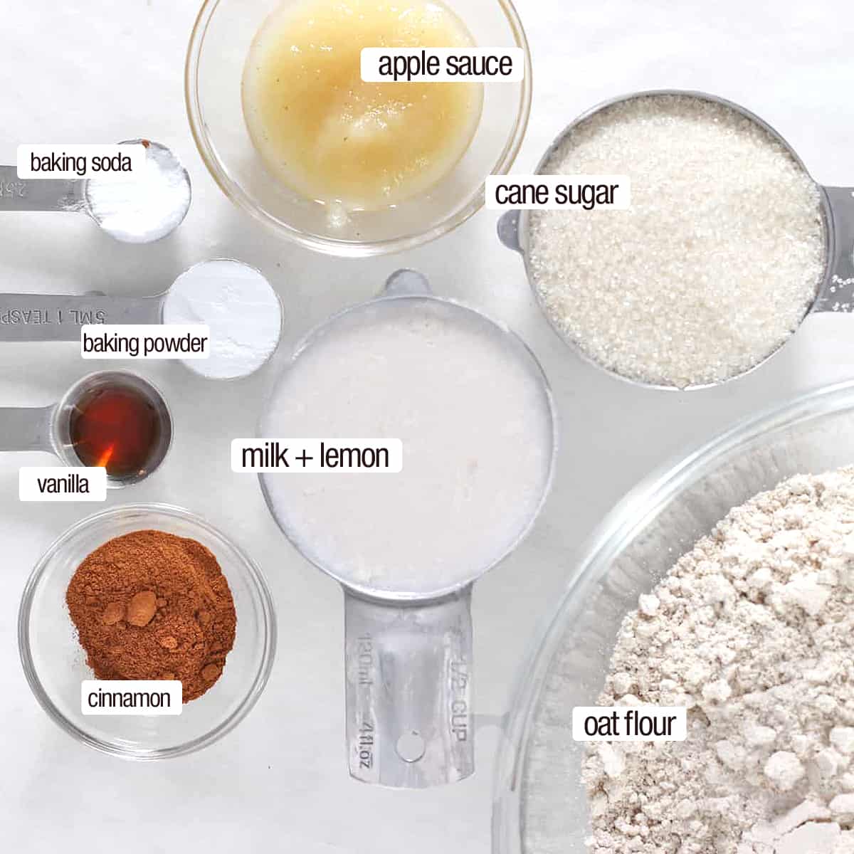 baked powdered donuts ingredients